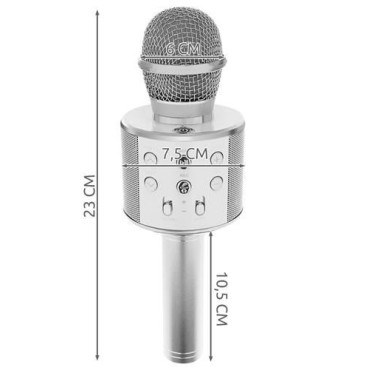 Mikrofons Karaoke Silver (8997)