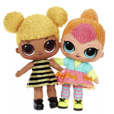 L.O.L. Surprise! Neon Q.T. Huggable Soft Plush Doll Queen Bee