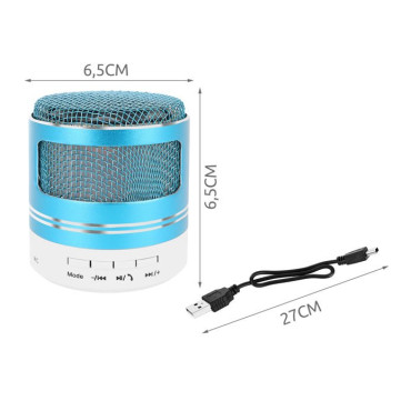 Portatīvais Bluetooth skaļrunis MP3 FM Blue (9100)