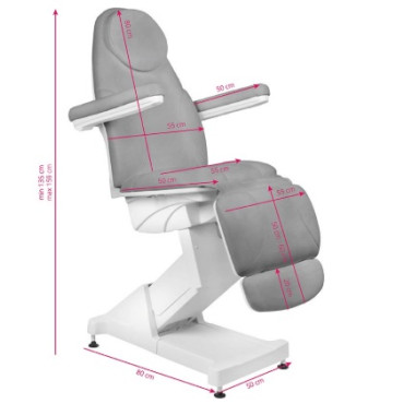 Косметологическое кресло Basic 158 3 Grey