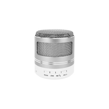 Portatīvais Bluetooth skaļrunis MP3 FM Silver (9099)