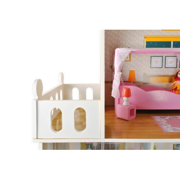 Деревянный Кукольный Дом с мебелью 9152