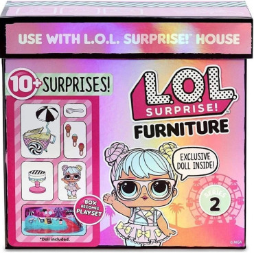 L.O.L. Surprise Furniture with Doll Series 2 Assortment 1x4 Pcs