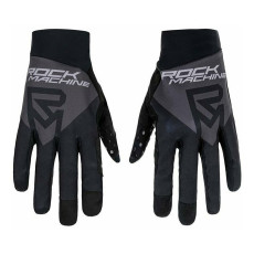 Вело перчатки Rock Machine Race FF, черные/серые, L