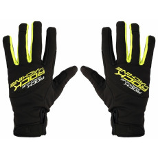 Вело перчатки Rock Machine Winter Race LF, черные/зеленые, L
