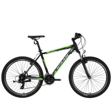Горный велосипед Bisan 26 MTX7050 VB (PR10010449) черный/зеленый (17)