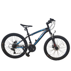 Pusaudžu velosipēds Bisan 24 MTS4600 MD (PR10010447) melns/zils
