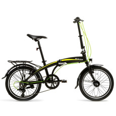 Складной велосипед Bisan 20 FX3500 TRN (PR10010406) черный/желтый