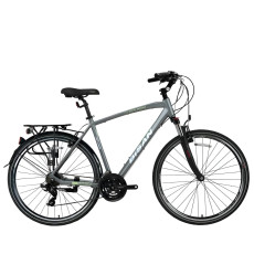 Туристический велосипед Bisan 28 TRX8100 City (PR10010427) светло-серый/зеленый (20)