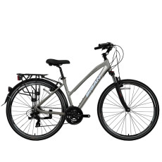 Туристический велосипед Bisan 28 TRX8200 City Lady (PR10010429) серый/белый (18)