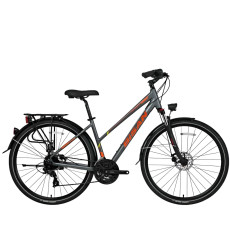 Туристический велосипед Bisan 28 TRX8300 City Lady (PR10010432) серый/оранжевый (18)