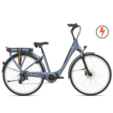 Электрический велосипед Rock Machine 28 Cityride e100SD (I) синий матовый (L)