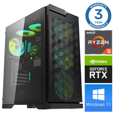 INTOP Ryzen 5 5500 32GB 1TB SSD M.2 NVME+2TB RTX3060 12GB WIN11Pro