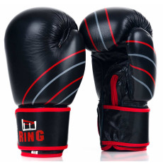 Боксерские перчатки Ring Profi (RR-10) 12 oz, черные