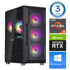 INTOP Ryzen 5 5600X 32GB 250SSD M.2 NVME+2TB RTX3060 12GB WIN11