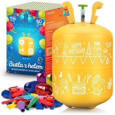 Баллон с гелием 0,20 м³ с шарами и лентой Ricokids