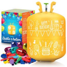 Баллон с гелием 0,42 м³ с шарами и лентой Ricokids