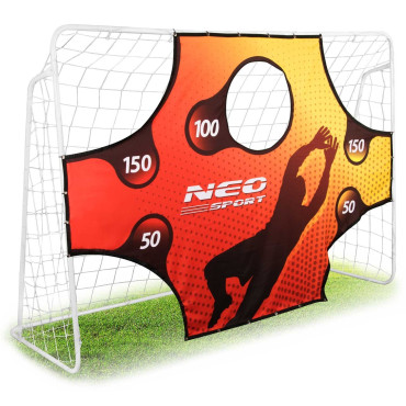 Футбольные ворота 245 x 155 x 80 см с мишенью Neo-Sport