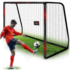 Футбольные ворота 300×200×120 см NS-473 чёрно-красные