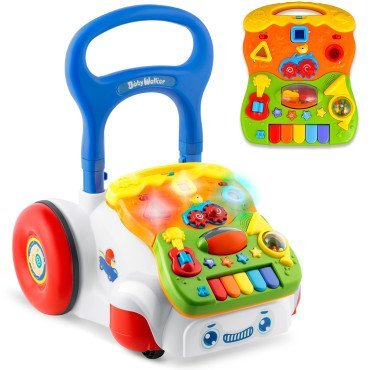 Ходунок-обучалка с музыкой 2 в 1 RK-744 Ricokids — белый