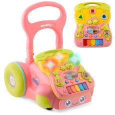 Ходунок-обучалка с музыкой 2 в 1 RK-744 Ricokids — розовый
