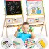 Большая магнитно-мелковая доска с часами Ricokids — разноцветная