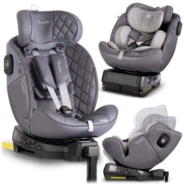 Автокресло Nukido Prestige Line серое 0-36 кг ISOFIX
