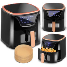 Фритюрница Air Fryer BD-652 — чёрно-золотая