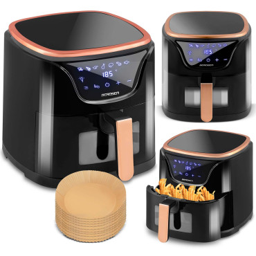 Фритюрница Air Fryer BD-652 — чёрно-золотая