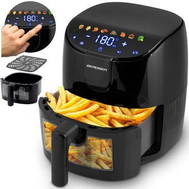 Airfryer Berdsen BD-658, 4 l, 1500 W, melns