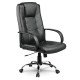 Кожаное офисное кресло Sofotel EG-221 — чёрное
