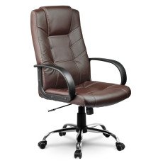 Ādas biroja krēsls Sofotel EG-221 — brūns