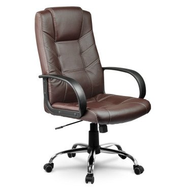 Кожаное офисное кресло Sofotel EG-221 — коричневое