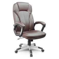 Ādas biroja krēsls Sofotel EG-222 — brūns