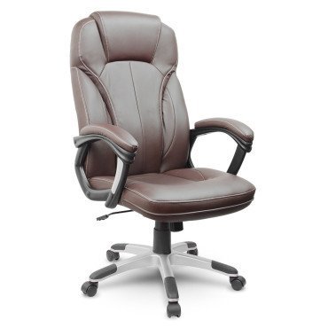Кожаное офисное кресло Sofotel EG-222 — коричневое