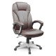Кожаное офисное кресло Sofotel EG-222 — коричневое
