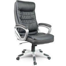 Ādas biroja krēsls Sofotel EG-226 — melns