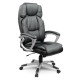 Кожаное офисное кресло Sofotel EG-227 — чёрное