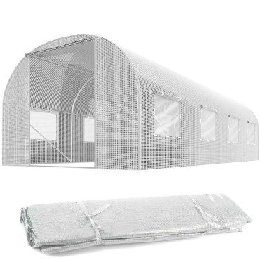 Плёнка для туннельной теплицы 3x4,5 м (13,5 м²) белая Plonos