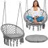 Подвесное садовое кресло-кокон BOHO серое с подушкой