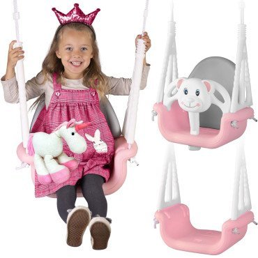 Кокон‑качели «Мишка» 3 в 1 Ricokids розовые