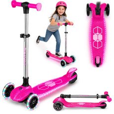 Трёхколёсный балансировочный самокат Ricokids Jelly — розовый