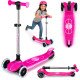Трёхколёсный балансировочный самокат Ricokids Jelly — розовый
