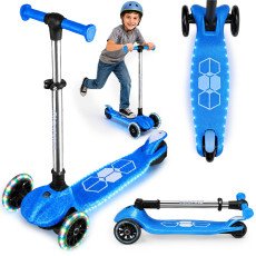 Трёхколёсный балансировочный самокат Ricokids Jelly — синий