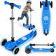 Трёхколёсный балансировочный самокат Ricokids Jelly — синий