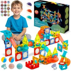 Эдукативные магнитные конструкторные кубики с подсветкой RK-763 Ricokids 110 шт