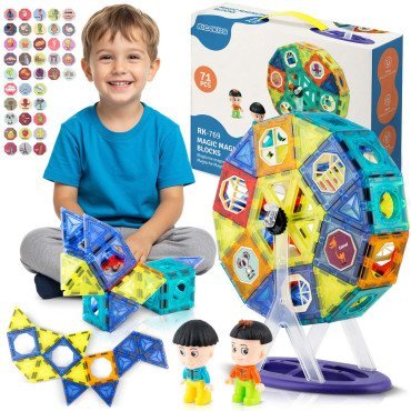 Магнитные кубики с каруселью RK-769 Ricokids