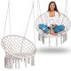 Подвесное садовое кресло-кокон BOHO бежевое