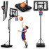 Regulējams basketbola grozs Neo-Sport NS-283 (170–305 cm)