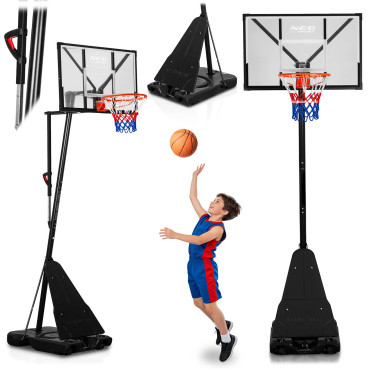 Regulējams basketbola grozs Neo-Sport NS-284 (160–305 cm)